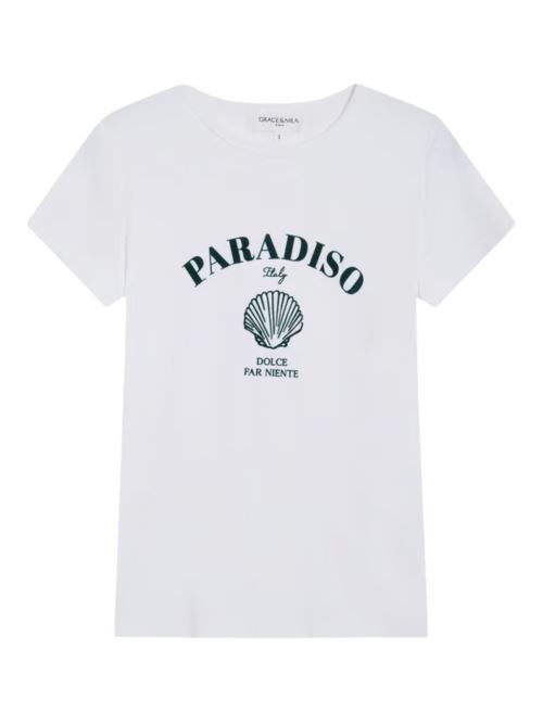 T-shirt con stampa Grace & Mila | SS2627040EMER
